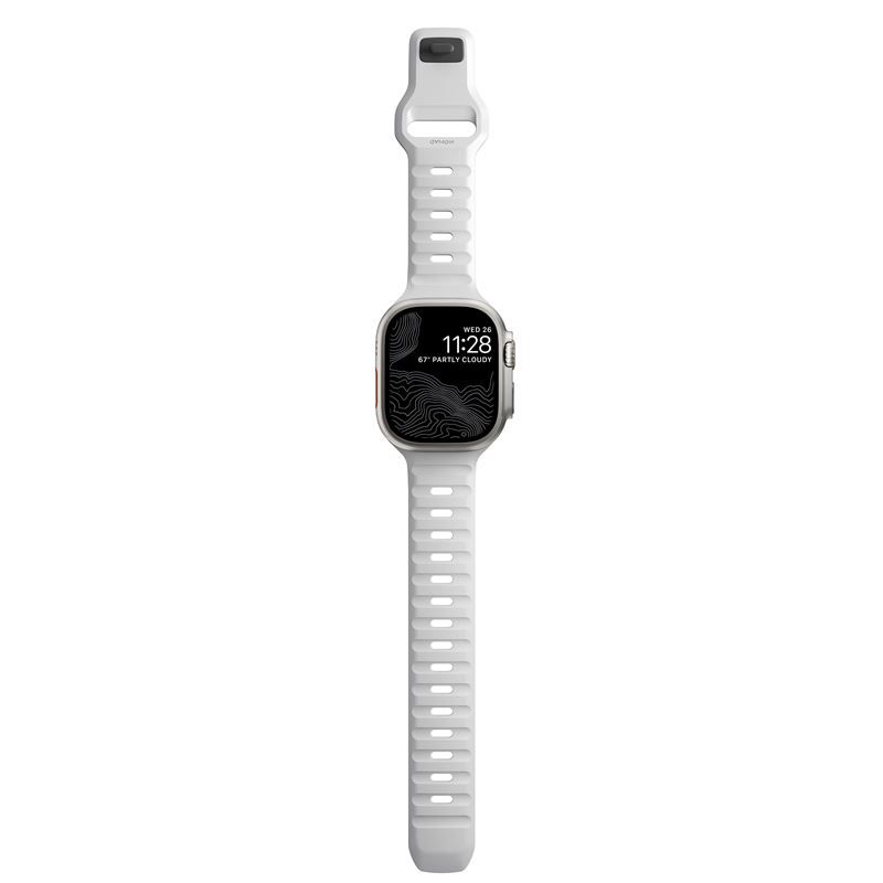 Nomad Sport Strap M/L, white - Apple Watch Ultra 2/1 (49mm) 9/8/7 (45mm)/6/SE/5/4 (44mm)/3/2/1(42mm)