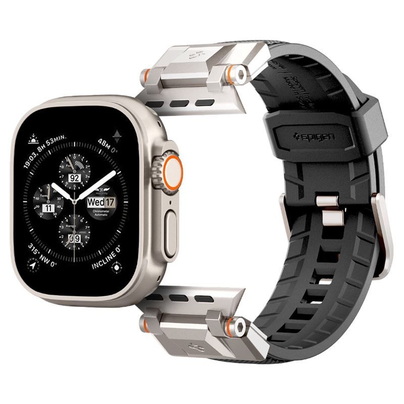 Spigen Dura Pro Armor Band, black - Apple Watch 49mm/45mm/44mm/42mm