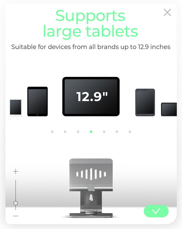 Raidsonic IB-TH200-R Tablets and Smartphone Holder to 12,9"