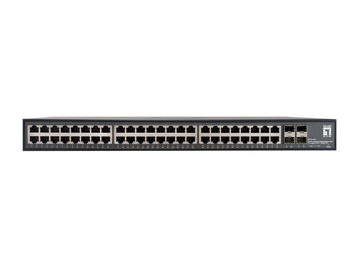 LevelOne GTU-5211 52-Port Unmanaged Gigabit Ethernet Switch