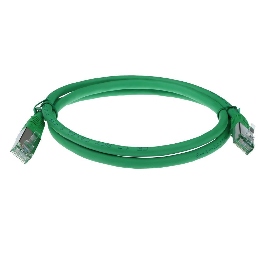 ACT CAT6A S-FTP Patch Cable 0,5m Green