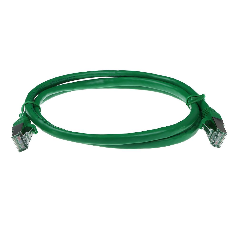 ACT CAT6A S-FTP Patch Cable 1m Green