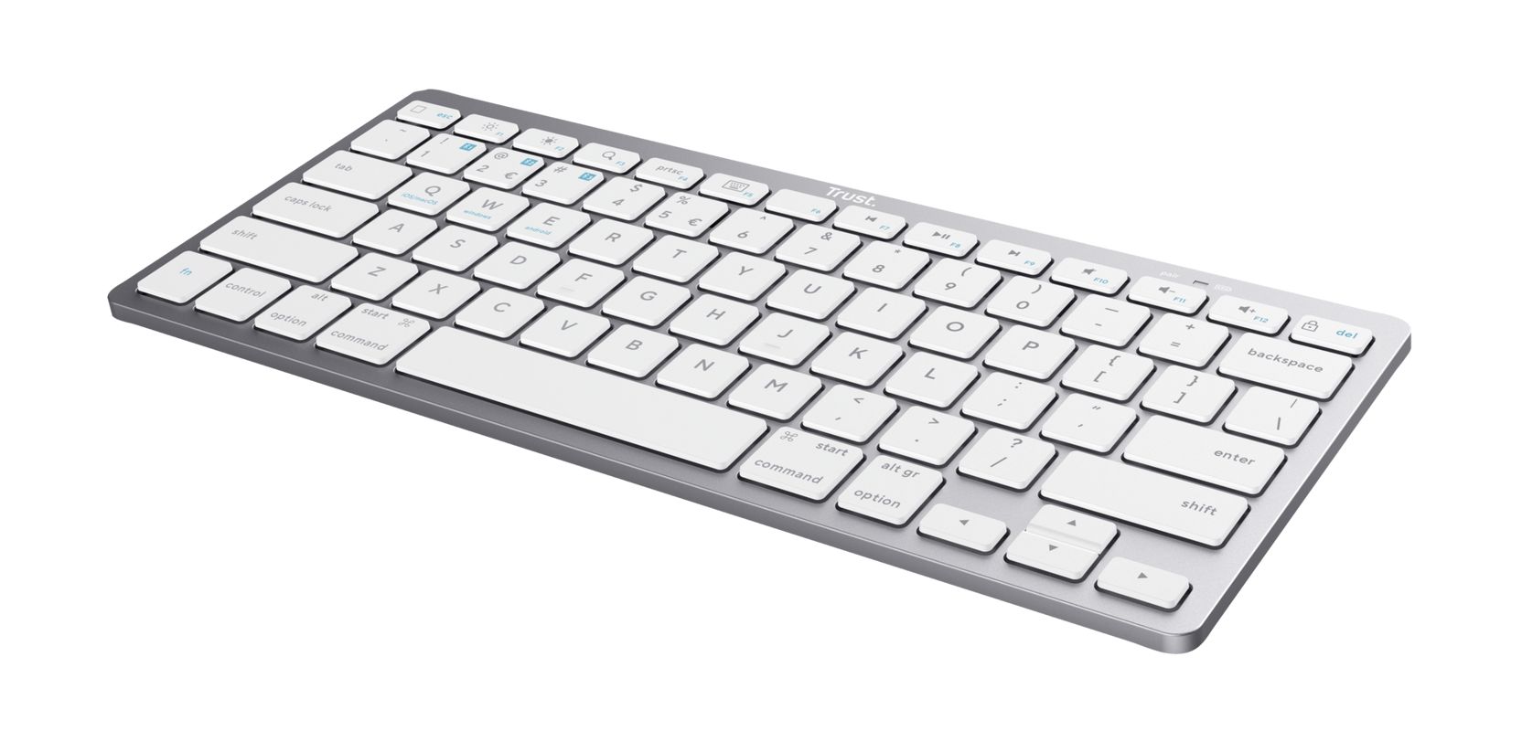 Trust Basics Bluetooth Keyboard Silver US