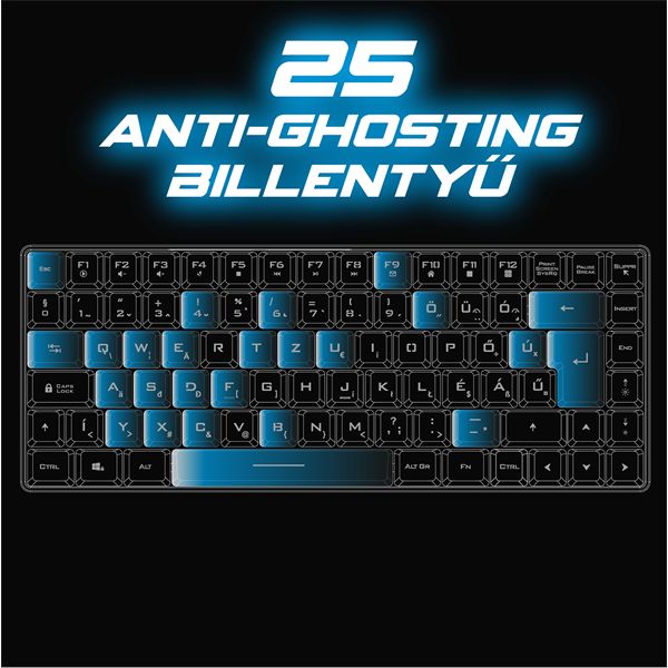 Spirit Of Gamer Elite K70 Wireless Bluetooth Semi-Mechanical Keyboard Black HU