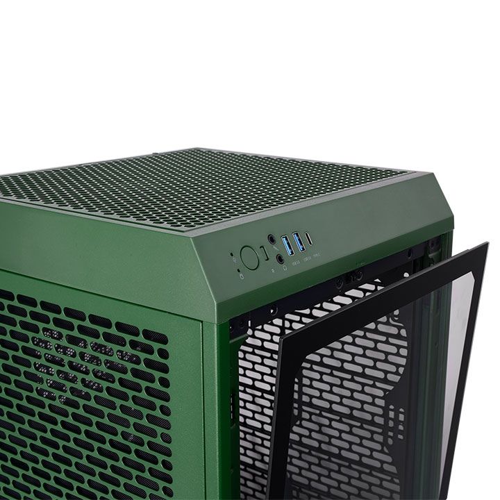 Thermaltake The Tower 200 Mini Chassis Tempered Glass Racing Green