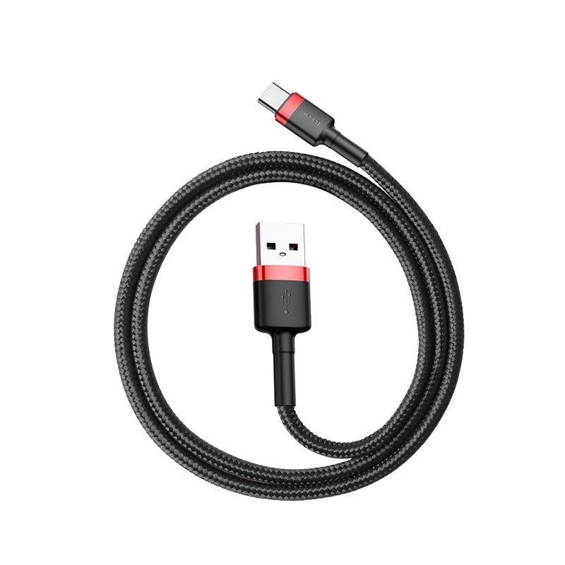 Baseus Cafule USB-A USB-C Cable 2m Black/Red