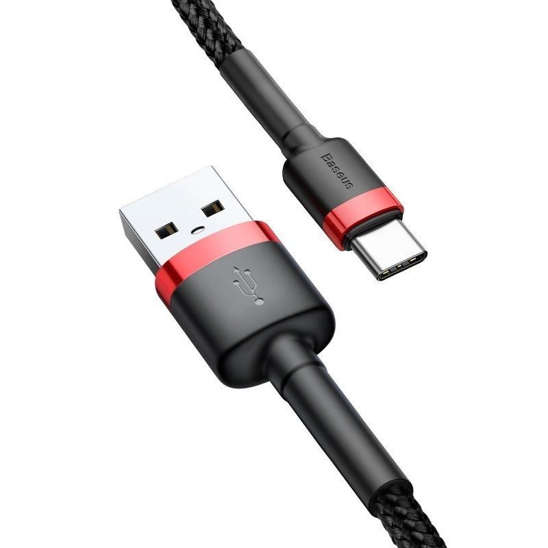 Baseus Cafule USB-A USB-C Cable 2m Black/Red