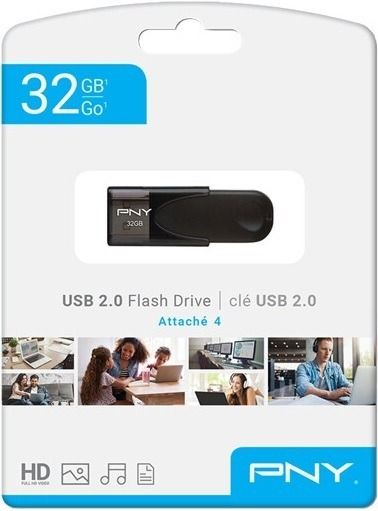 PNY 32GB Attaché 4 USB 2.0 Black