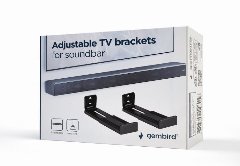 Gembird WM-SB-01 Wall mount for soundbar Black