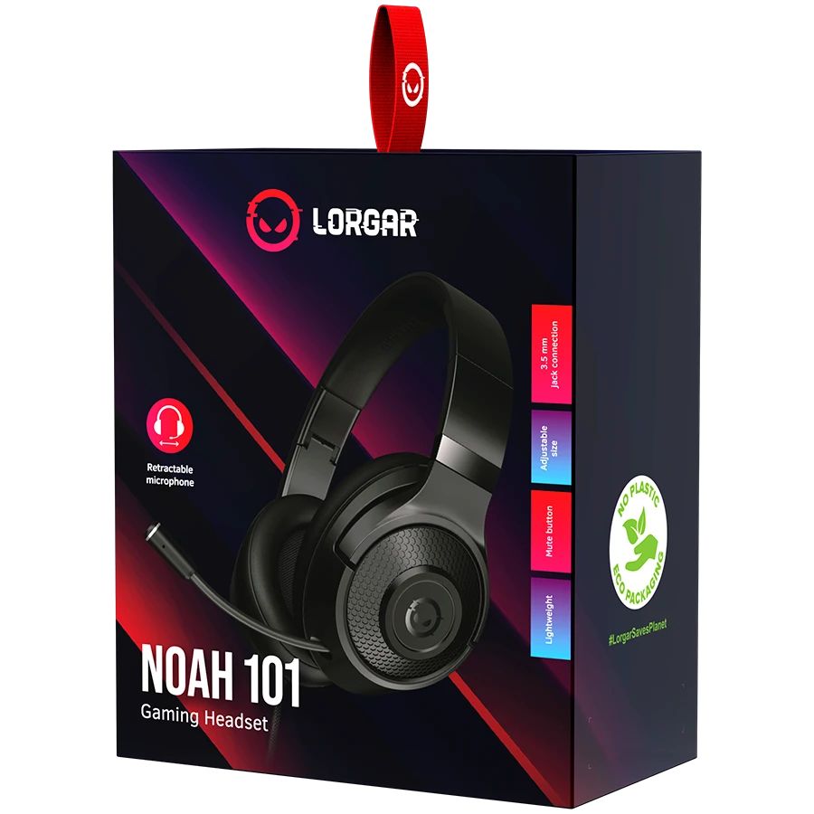 LORGAR Noah 101 Gaming Headset Black