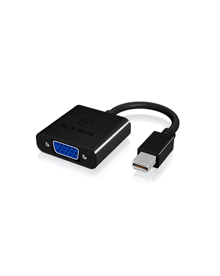 Raidsonic IB-AC539 MiniDisplayPort to VGA adapter Black