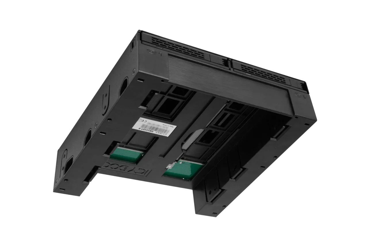 IcyDock ExpressCage MB322SP-B 2x2.5" SAS/SATA HDD/SSD Mobile Rack +3.5" Slot for External 5.25" Bay