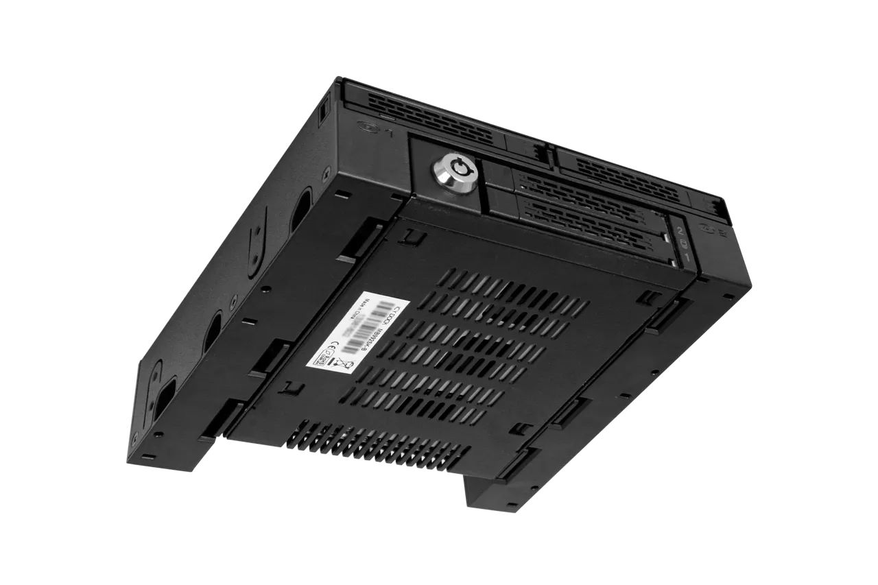 IcyDock ExpressCage MB322SP-B 2x2.5" SAS/SATA HDD/SSD Mobile Rack +3.5" Slot for External 5.25" Bay