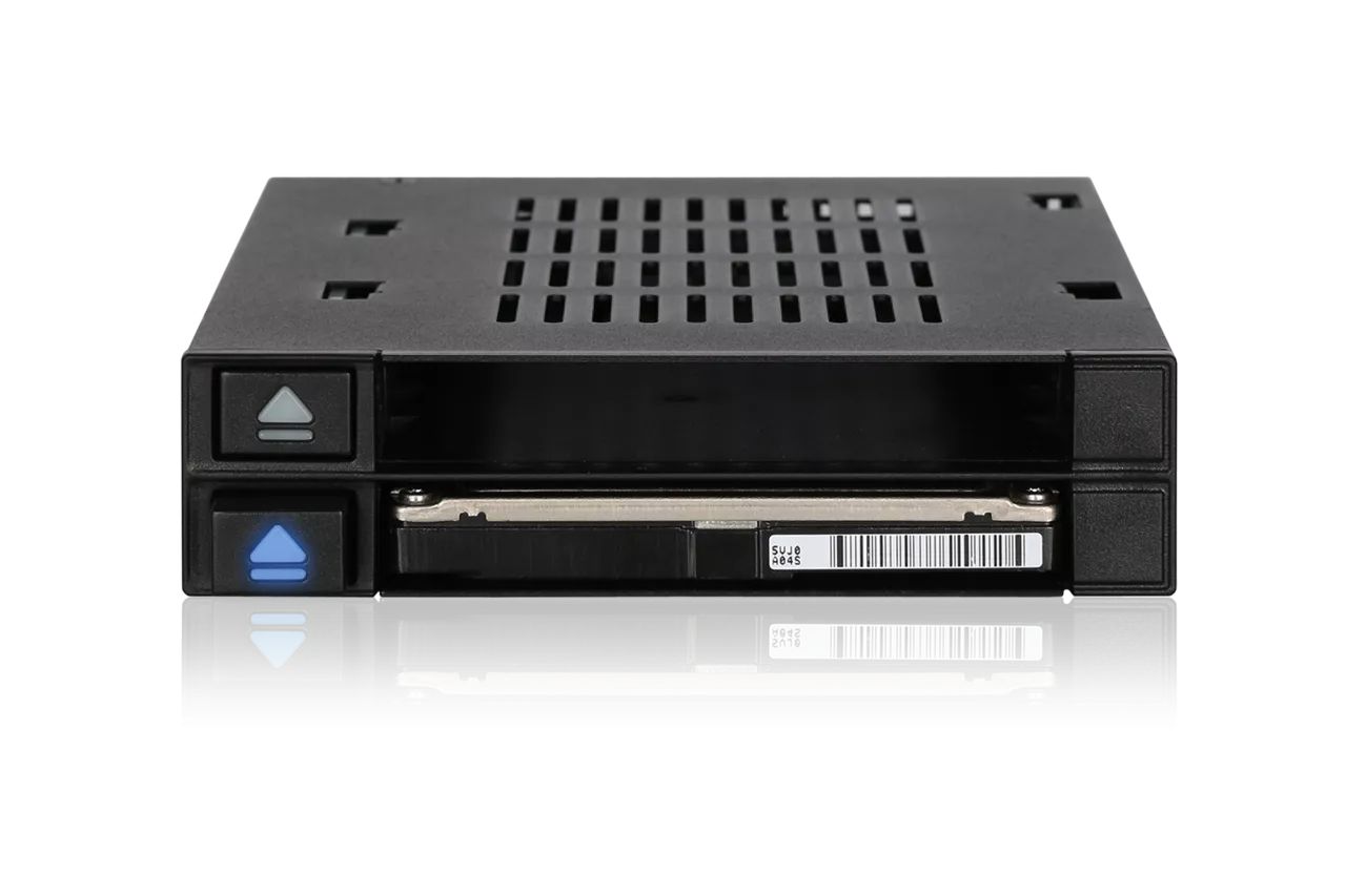 IcyDock flexiDOCK MB522SP-B Dual 2.5” SSD Dock Trayless Hot-Swap SATA / SAS Mobile Rack for Ext 3.5” Bay