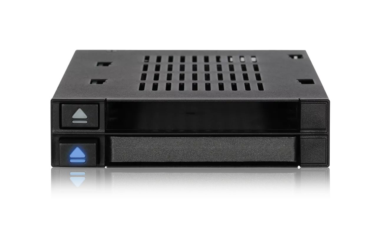 IcyDock flexiDOCK MB522SP-B Dual 2.5” SSD Dock Trayless Hot-Swap SATA / SAS Mobile Rack for Ext 3.5” Bay