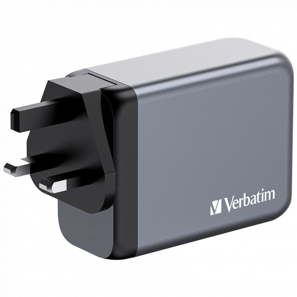 Verbatim 200W 4-Port GaN Wall Charger Grey