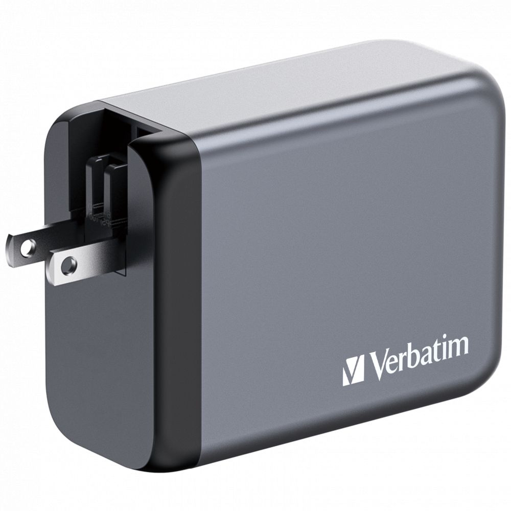 Verbatim 200W 4-Port GaN Wall Charger Grey