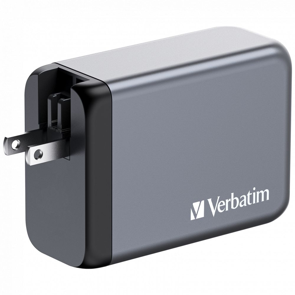 Verbatim 240W 4-Port GaN Wall Charger Grey