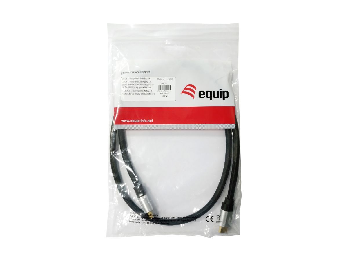 EQuip HDMI 2.1 Ultra High Speed Cable 15m 8K/60Hz Black