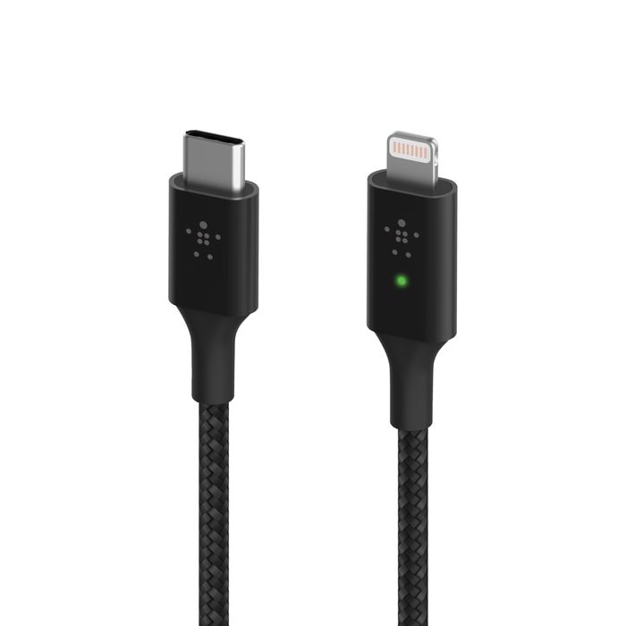 Belkin USB-C to Lightning male/male cable 1,2m Black