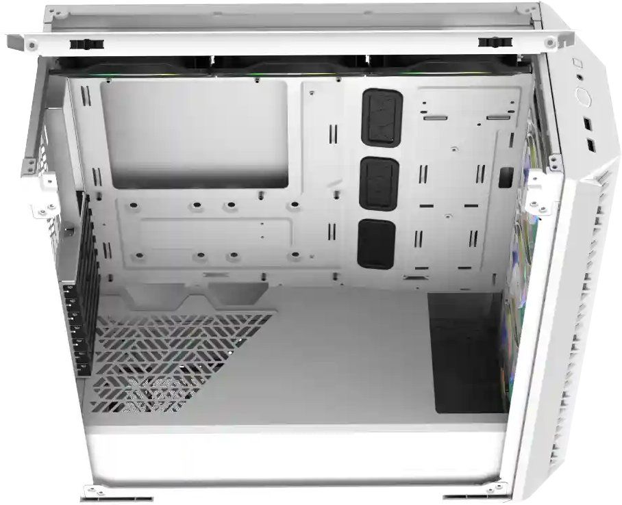 Cooler Master MasterBox 520 Mesh ARGB Tempered Glass White