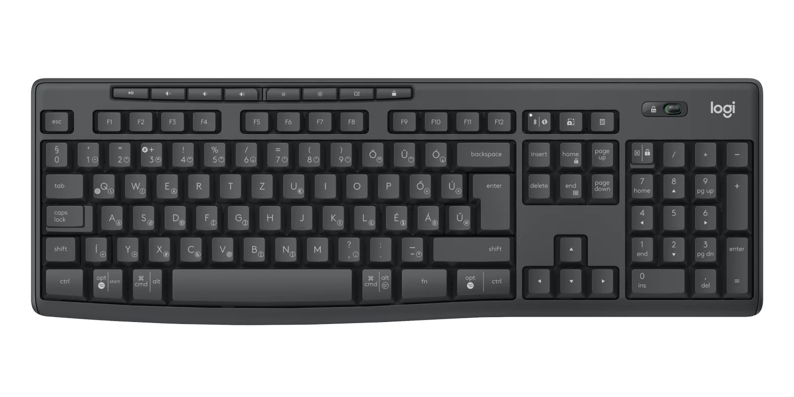 Logitech MK370 Wireless billentyűzet + optikai egér Black HU