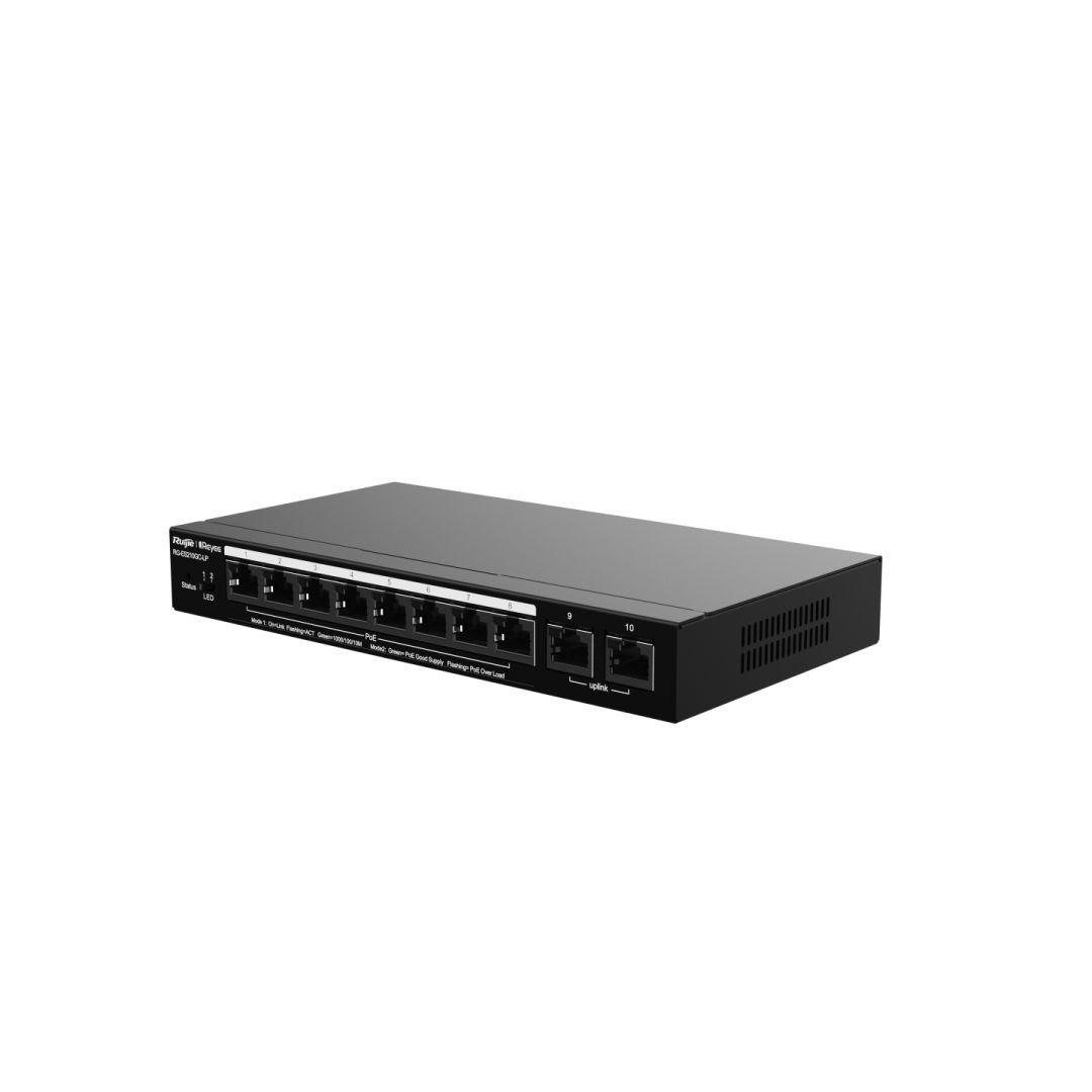 Reyee RG-ES210GC-LP 10-Port Gigabit Smart Cloud Managed PoE Switch