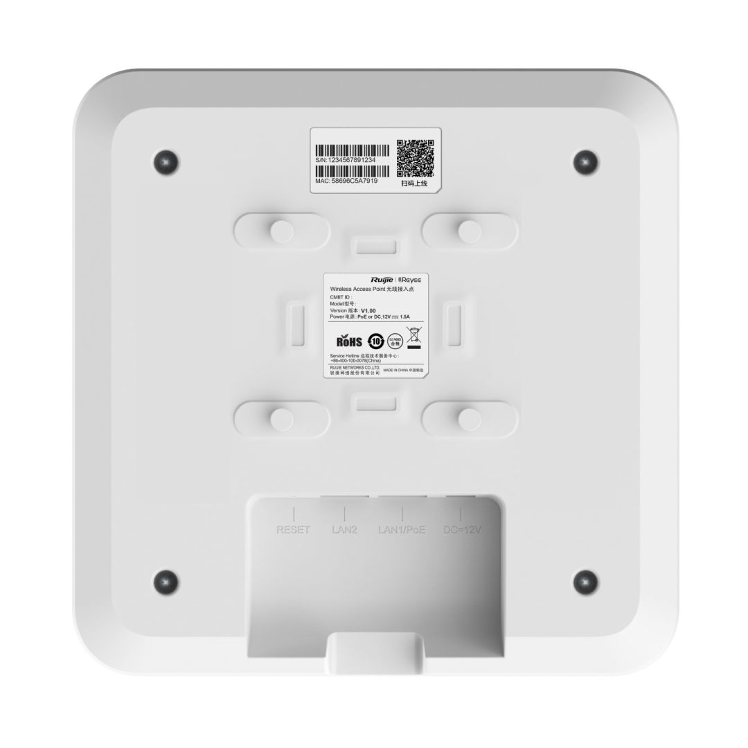 Reyee RG-RAP2260(E) Reyee Wi-Fi 6 3202Mbps Multi-G Ceiling Access Point White