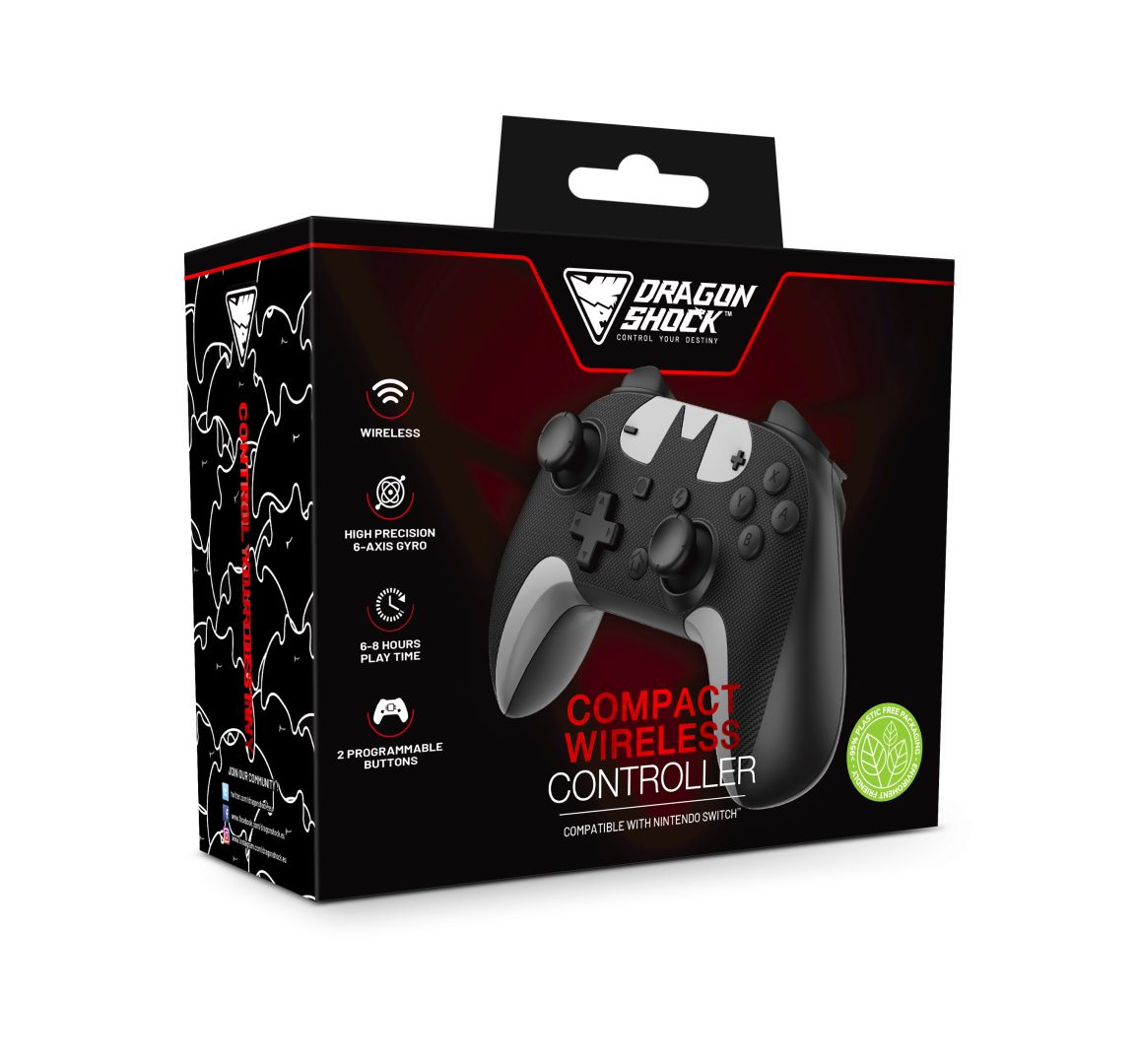 Dragonshock PopTop Compact Wireless Controller for Switch Batman