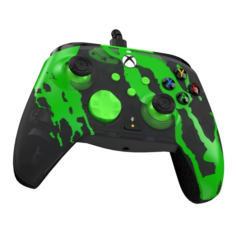 PDP Rematch Glow Adevanced Jolt USB Gampead Green Glow in the Dark