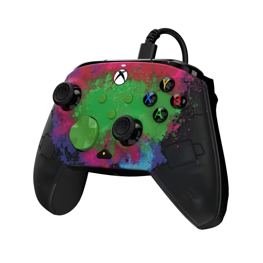 PDP Rematch Glow Adevanced USB Gamepad Space Dust Glow in the Dark