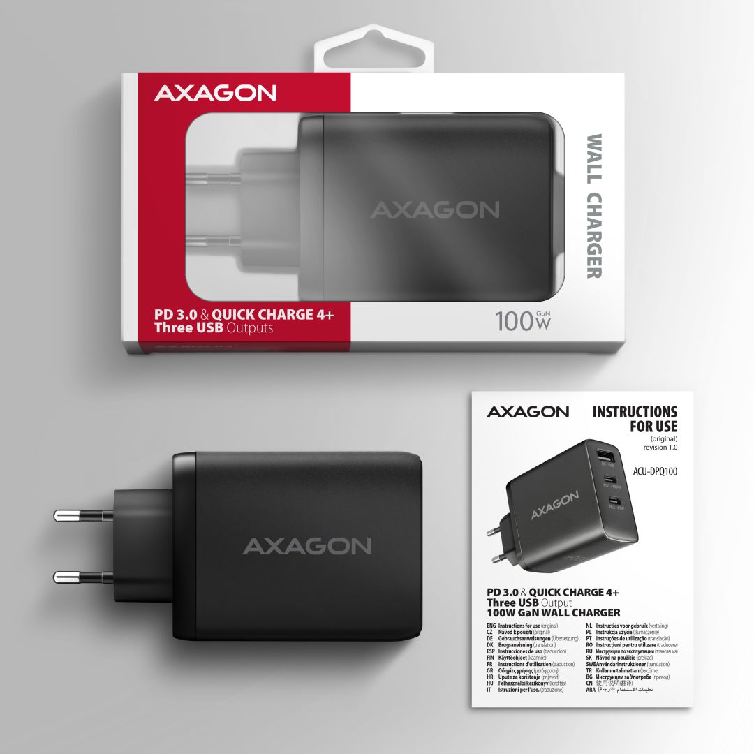 AXAGON ACU-DPQ100 Black