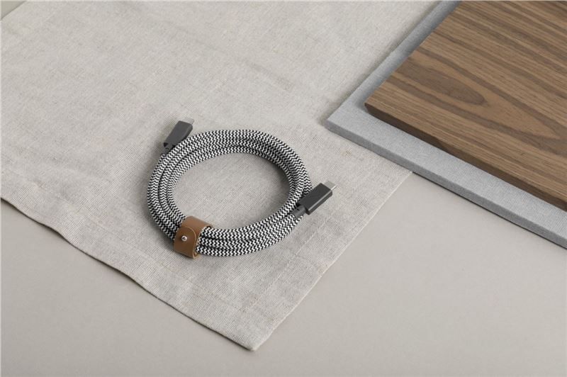 Native Union USB-C to USB-C male/male cable 2,4m Black/White