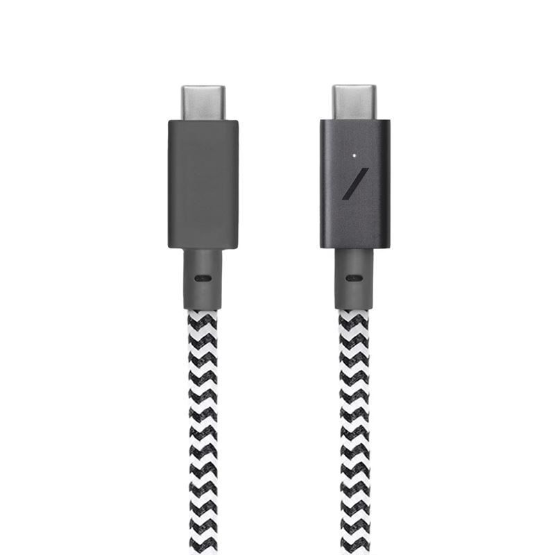 Native Union USB-C to USB-C male/male cable 2,4m Black/White