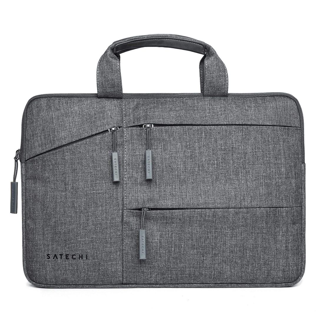 Satechi Fabric Water-Resistant Laptop Carrying Case with Pockets 15" Grey