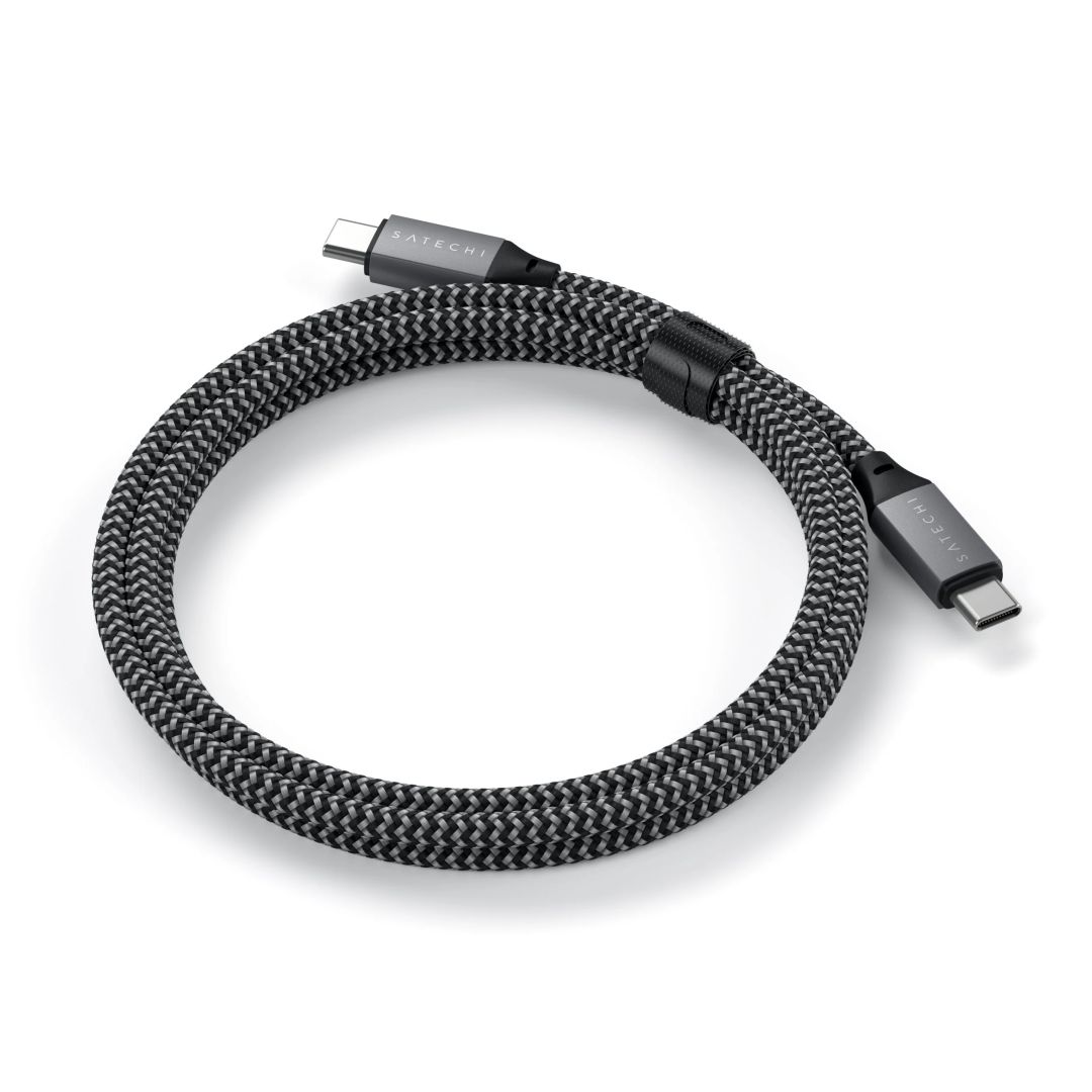 Satechi USB-C to USB-C 100W Braided Charging 2m Cable Grey