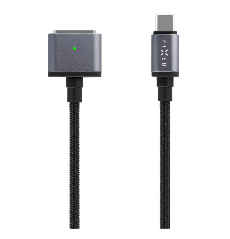 FIXED Braided Cable USB-C/MagSafe 3 140W 2m Gray