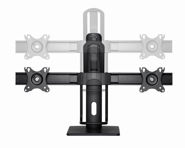 Gembird MS-D2-01 Double monitor desk stand height adjustable