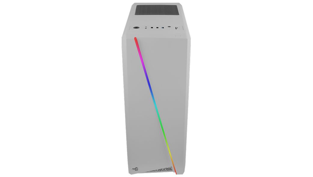 Aerocool Cylon RGB Tempered Glass White