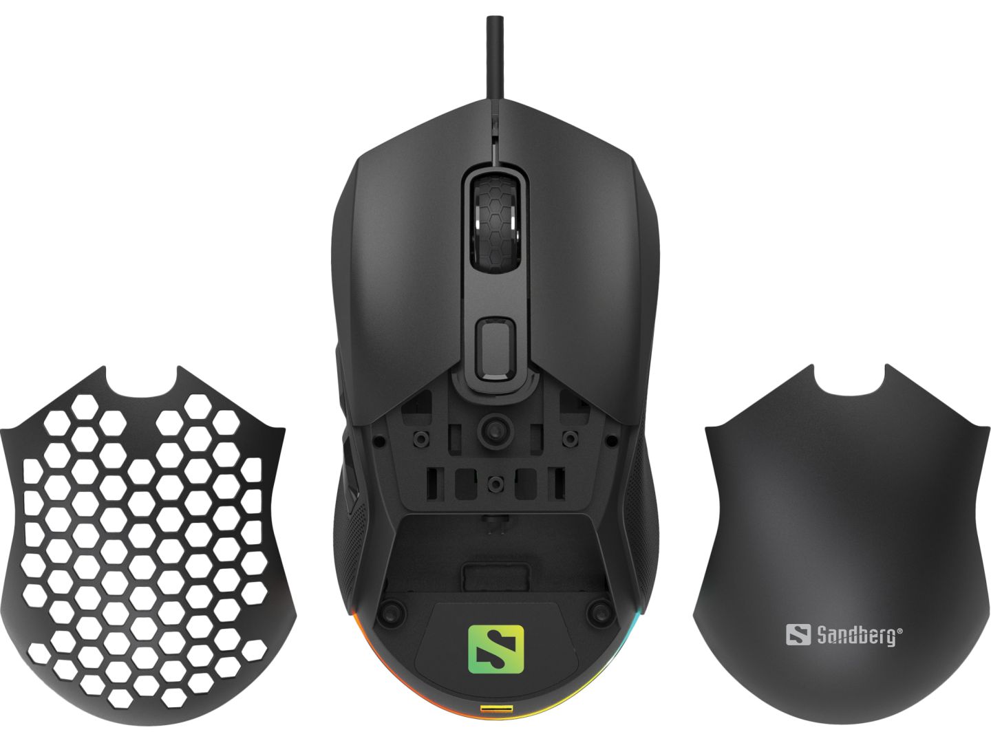 Sandberg FlexCover 6D Gamer mouse Black