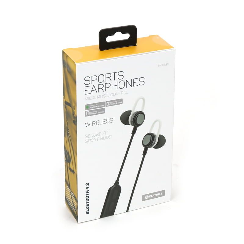 Platinet PM1068 In-Ear Bluetooth Sport Headset Black