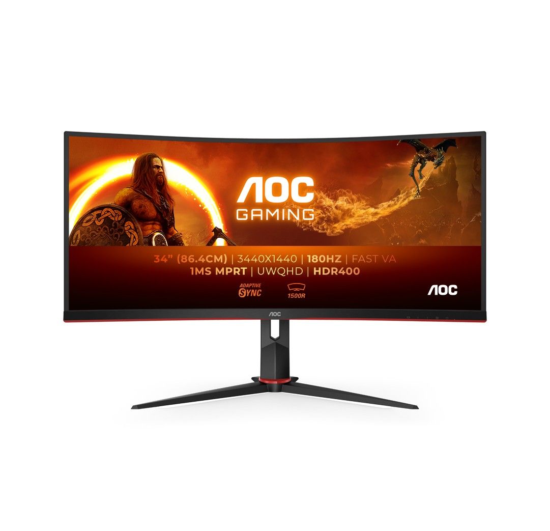 AOC 34" CU34G2XP/BK LED Curved