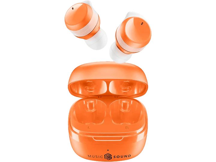 MUSICSOUND TWS wireless earbuds Music Orange