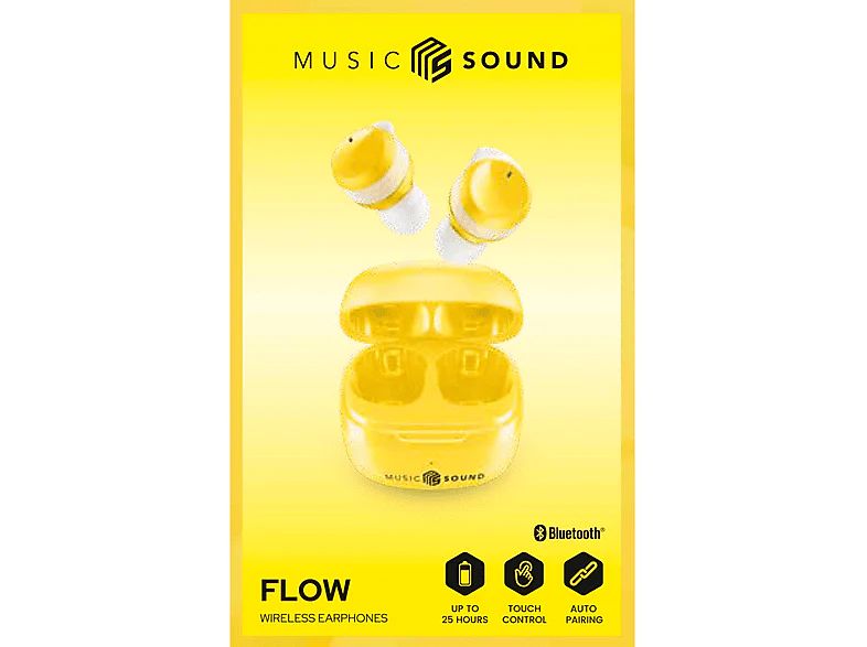 MUSICSOUND TWS wireless Headset Yellow