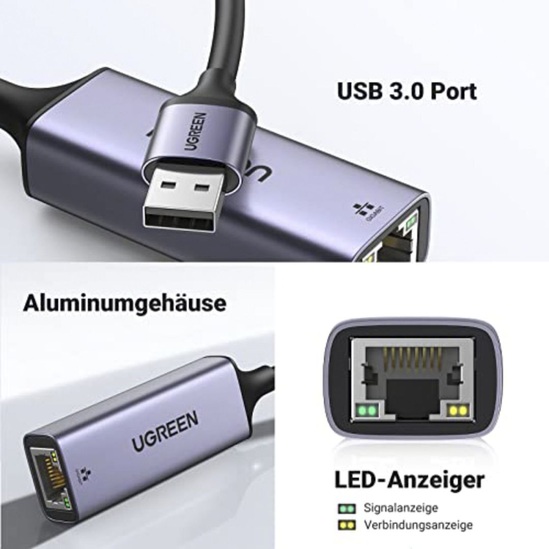 UGREEN USB 3.0 A To Gigabit Ethernet Adapter