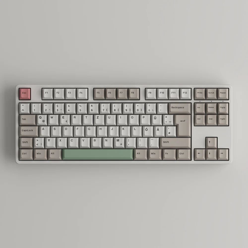 Akko 5087B Plus 9009 Retro CS Wine Red RGB Keyboard White UK