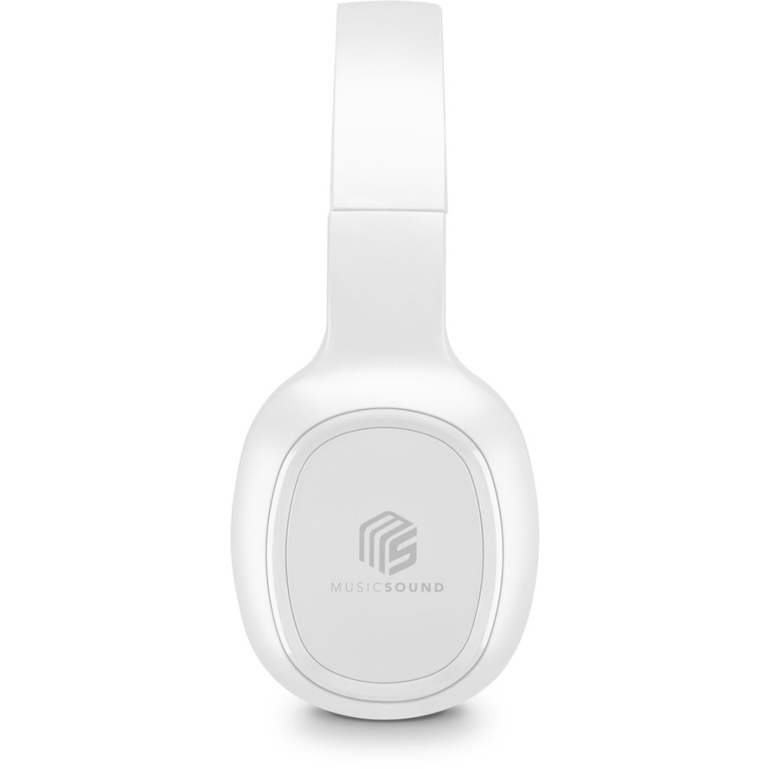 MUSICSOUND Basic Bluetooth Headband Headset White