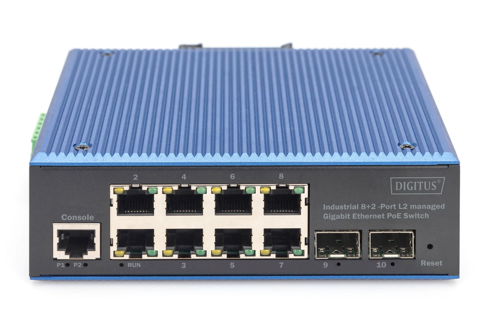 Digitus Industrial 8+2-Port L2 managed Gigabit Ethernet PoE Switch