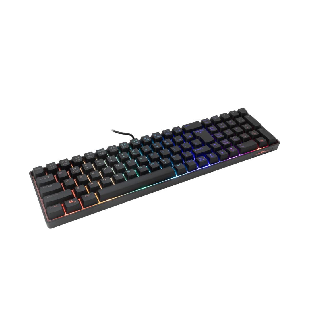 White Shark GK-001114B Gladius RGB Gaming keyboard Black US