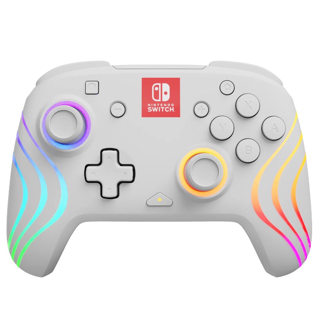 PDP Afterglow Wave WirelessController for Nintendo Switch White